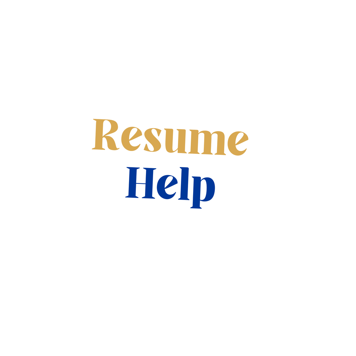Resume + Cover Letter Help